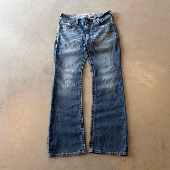 Denim - Ariat women's mid rise dark Wash bootcut jeans